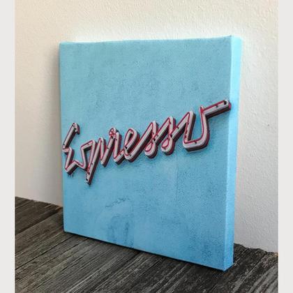 Foto auf Leinwand: "Neon Espresso"