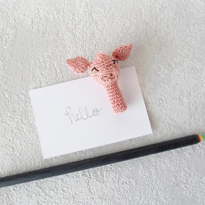 Schweinchen Bleistift Topper, Glücksbringer - Image 2
