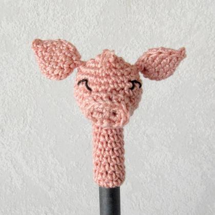 Schweinchen Bleistift Topper, Glücksbringer