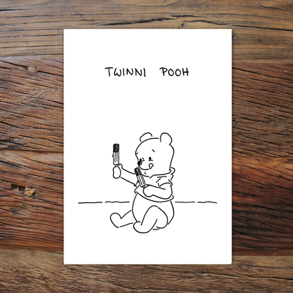 Twinni Pooh (Grußkarte)