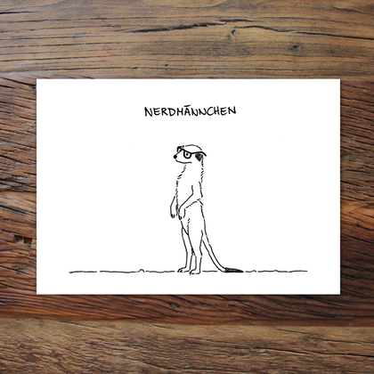 Nerdmännchen (Grußkarte)