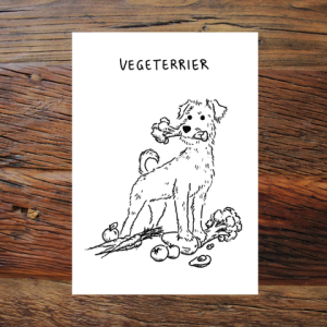 Vegeterrier (Grußkarte)