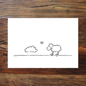 Schäfchenwolke (Grußkarte)