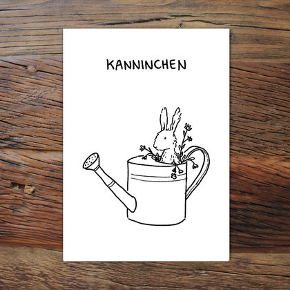 Kanninchen (Grußkarte)