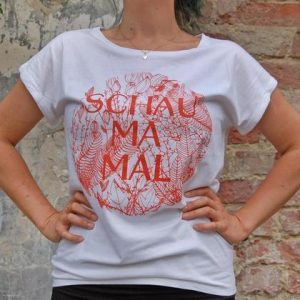 T-Shirt *Schau ma mal* weiß
