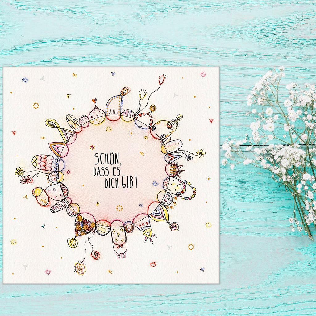 Grußkarte „Schön, dass es dich gibt“ - Image 4