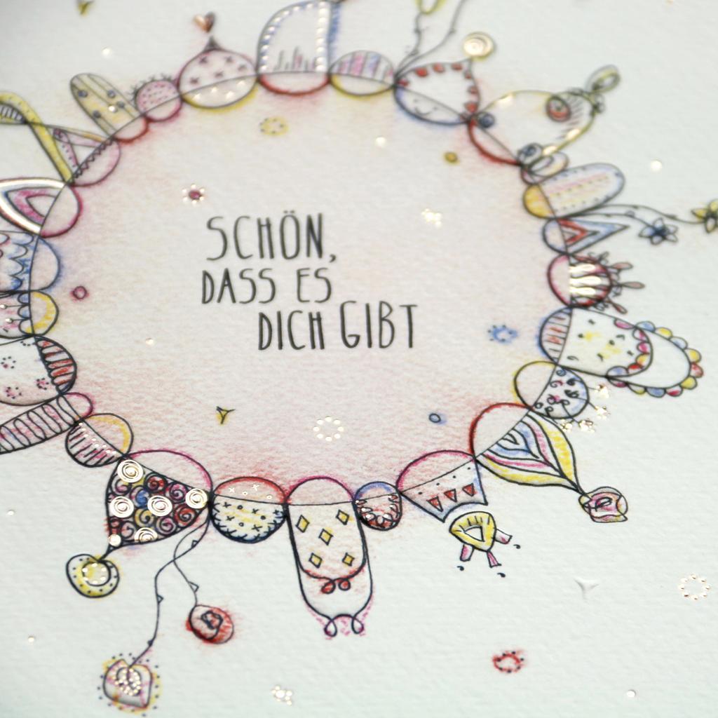 Grußkarte „Schön, dass es dich gibt“ - Image 3