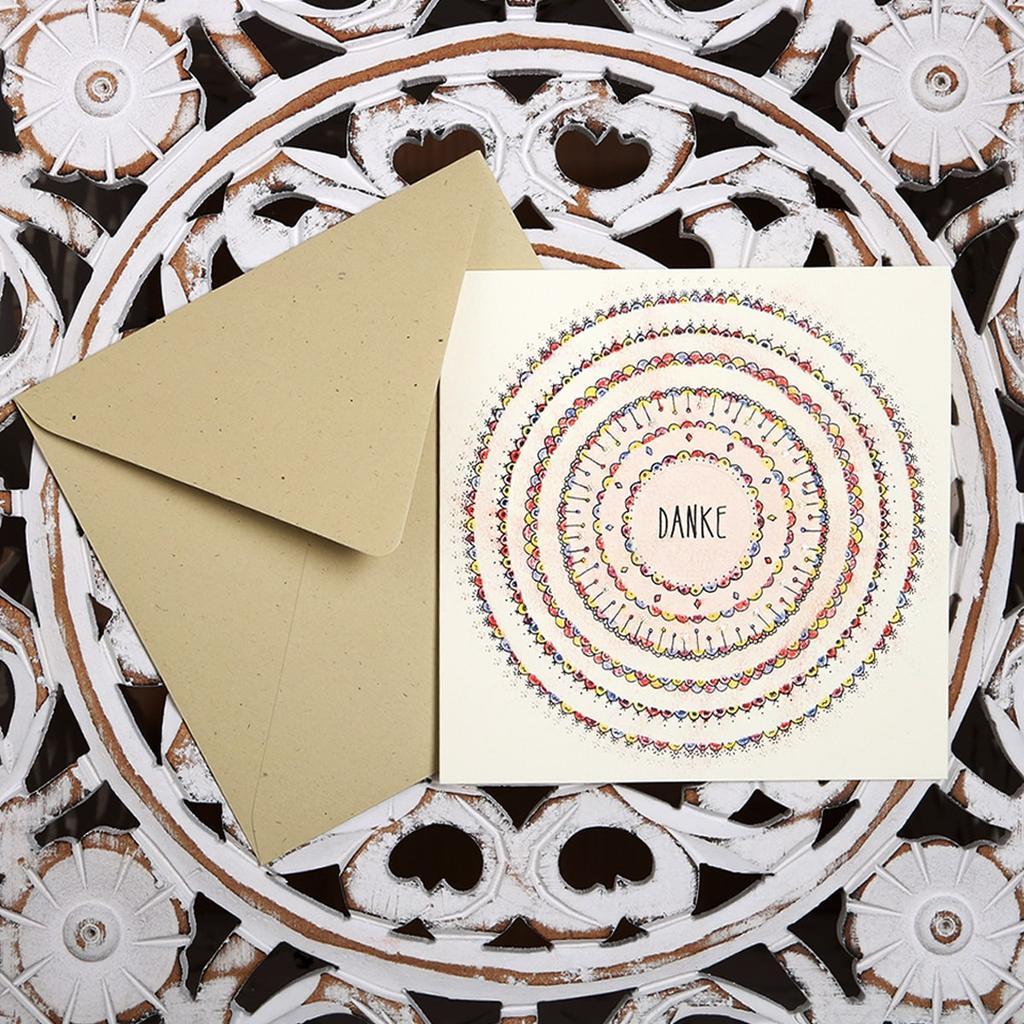 Grußkarte „Danke”