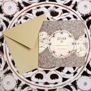 Grußkarte „Gutschein”