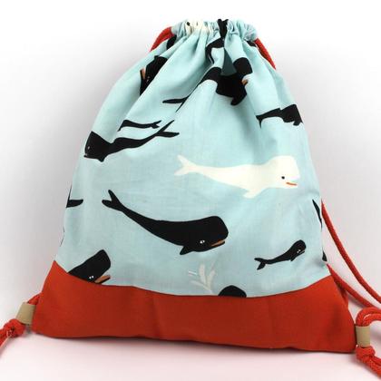 KInderbeutel, Rucksack Walfisch