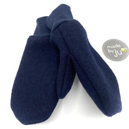 WOOLWALK- FÄUSTLINGE DAMEN gefüttert - DUNKELBLAU