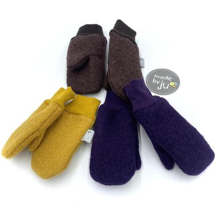 WALK FÄUSTLINGE KINDER GEFÜTTERT - AUBERGINE - Größe wählbar - Image 4