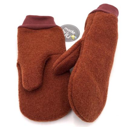 WOOLWALK- FÄUSTLINGE DAMEN gefüttert - ROST