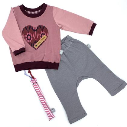 GESCHENK- SET Baby 68/74 - Mädchen "Herzstück"