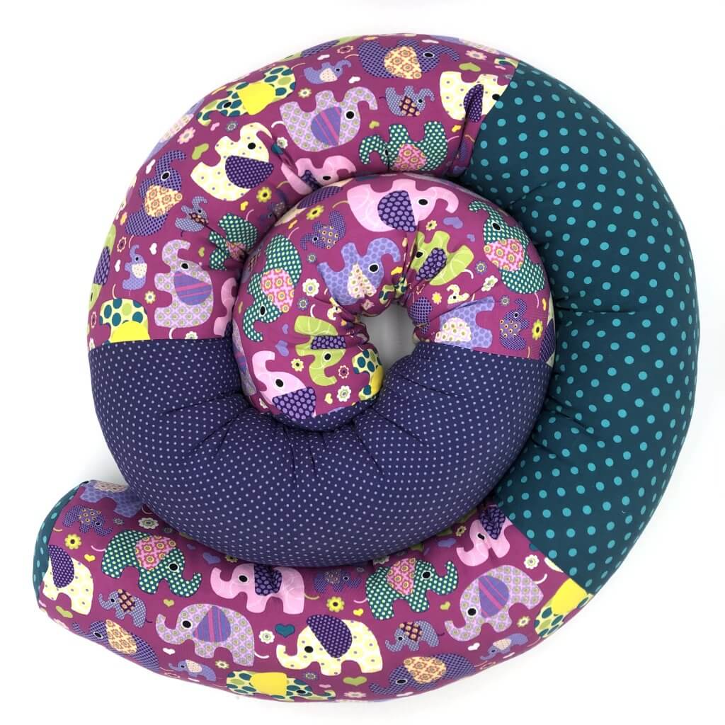 BETTSCHLANGE (ca. 2,30m) "Elefanten magenta"