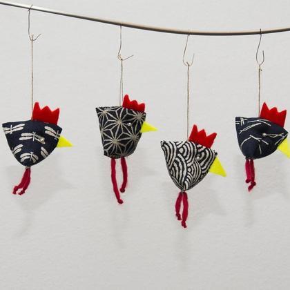 Osterhühner, Hühner, Osterdeko, Stoffhühnchen, Küken