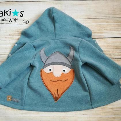 2tlg. Set Wikinger, Hose & Sweatjacke Gr. 80 - Image 3