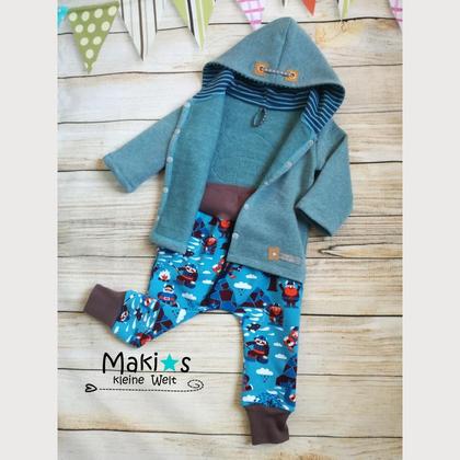 2tlg. Set Wikinger, Hose & Sweatjacke Gr. 80 - Image 4