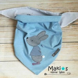 Dreieckstuch,Halstuch  ab 1,5 Jahre "Hase"