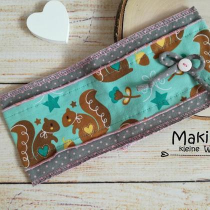 Stirnband KU 48-50cm, Haarband, Eichhörnchen