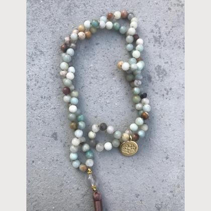 Mālā Kette Amazonit I Meditationskette - Image 2