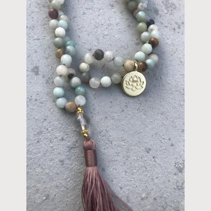 Mālā Kette Amazonit I Meditationskette - Image 4