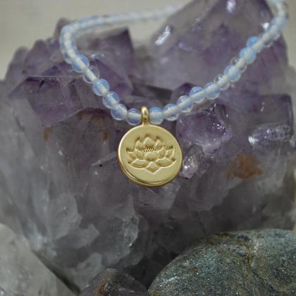 Opalit Armband mit Lotusanhänger - Image 3