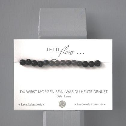 Lava Labradorit Armband 6mm