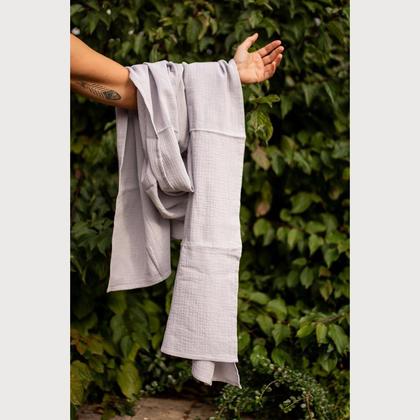 Musselin Schal - Gray Blush