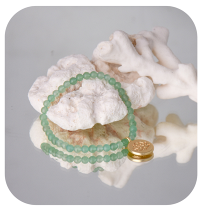 Aventurin Armband mit Lotusanhänger - Image 3