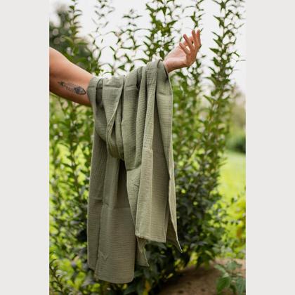 Musselin Schal - Agave Green