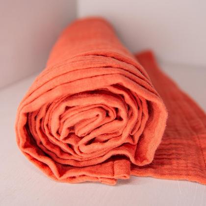 Musselin Schal - Ginger Red - Image 3