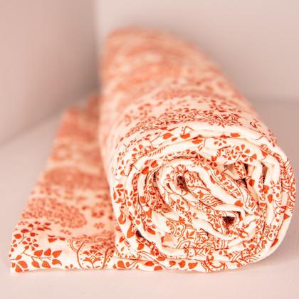 Musselin Schal - Paisley Red - Image 3