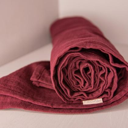 Musselin Schal - Port Vine Red - Image 3