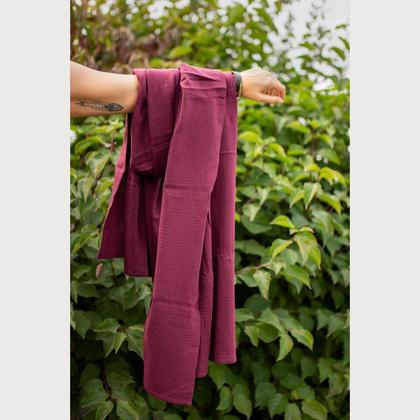 Musselin Schal - Port Vine Red