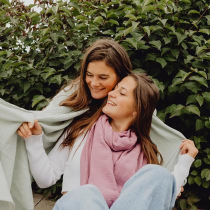 Musselin Schal - Plum Purple - Image 4