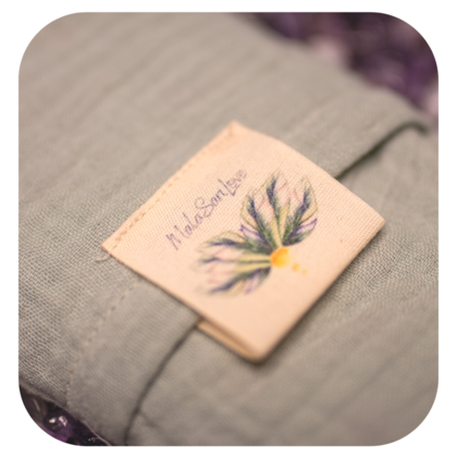 Augenkissen mit Bergkristallfüllung - Pale Aqua - Image 3