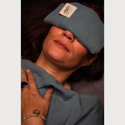 Augenkissen mit Bergkristallfüllung - Pacific Green - Image 3