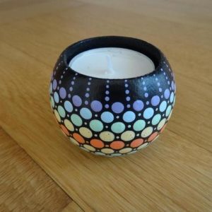 Teelicht "Rainbow"