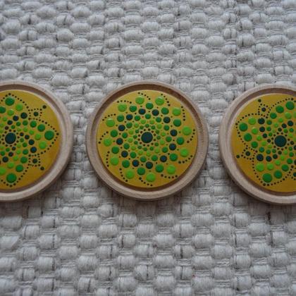 Energie-Untersetzer Grün-Gold - Image 2