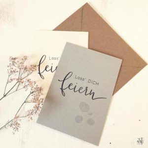 Karte 'feiern'