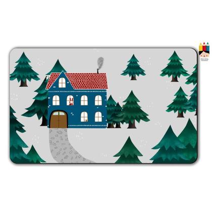 Frühstücksbrettchen -  Winterwald