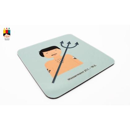 Untersetzer - Horoskop Wassermann