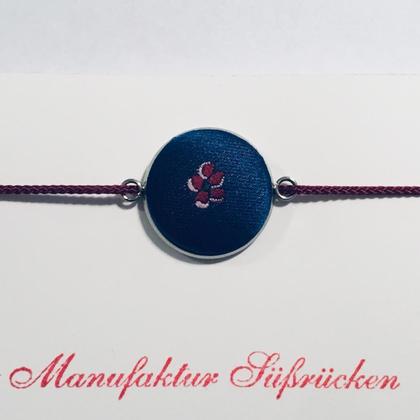 Armband blau mit blume