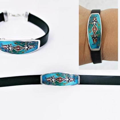 Armband  von Cloisonne Enamel, Handarbeit, Unikat