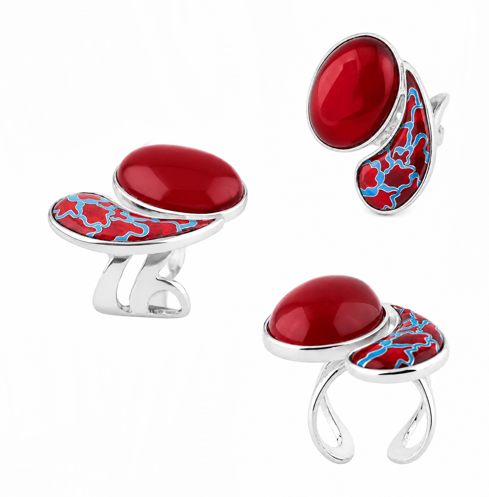 Ring in cloisonné enamel Artwork
