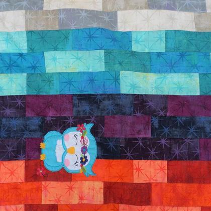 Patchworkdecke - Eule - Image 4