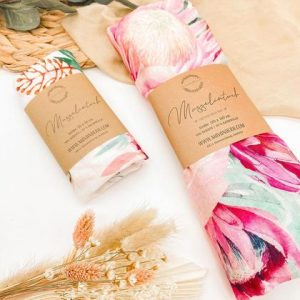 SET: Musselintuch & Decke | pink.dried-flowers