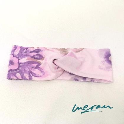 Knotenstirnband watercolor KU 46-47 cm Stirnband Haarband Baby Kinder Frühling