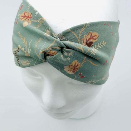 Knotenstirnband acorn darkmint KU 55-56 Stirnband Kopfbedeckung Frühling Herbst